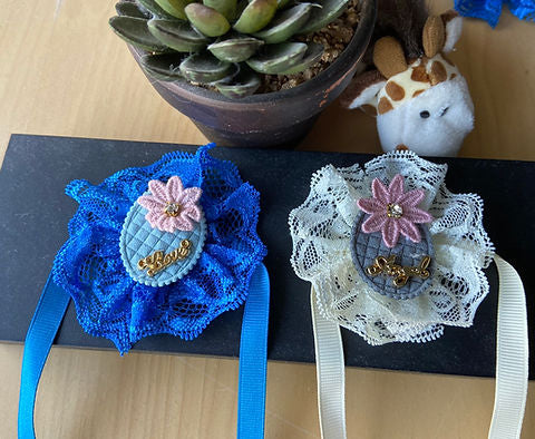 "Angel" lace Bows